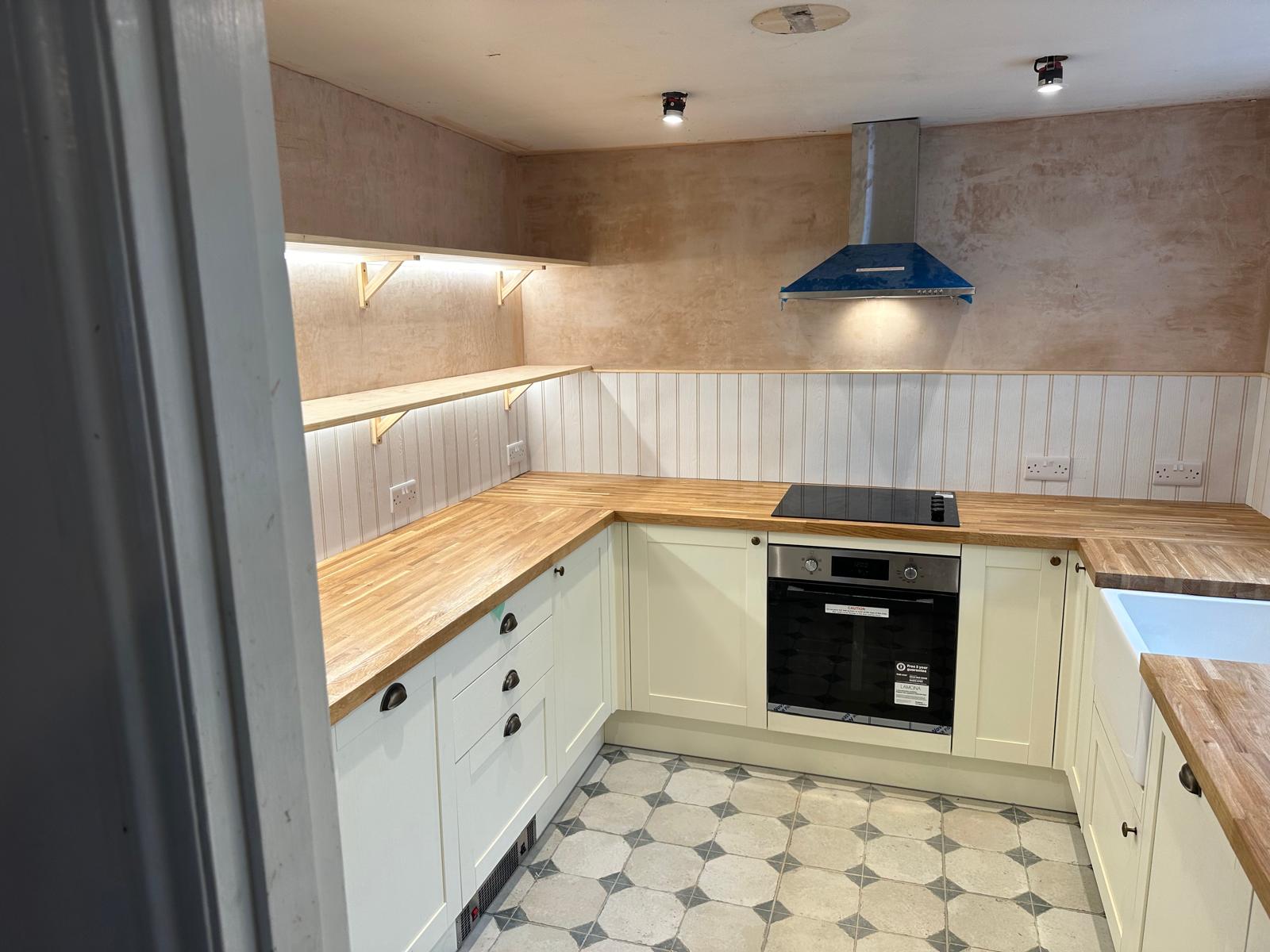 Shaker Kitchen with Oak Worktops