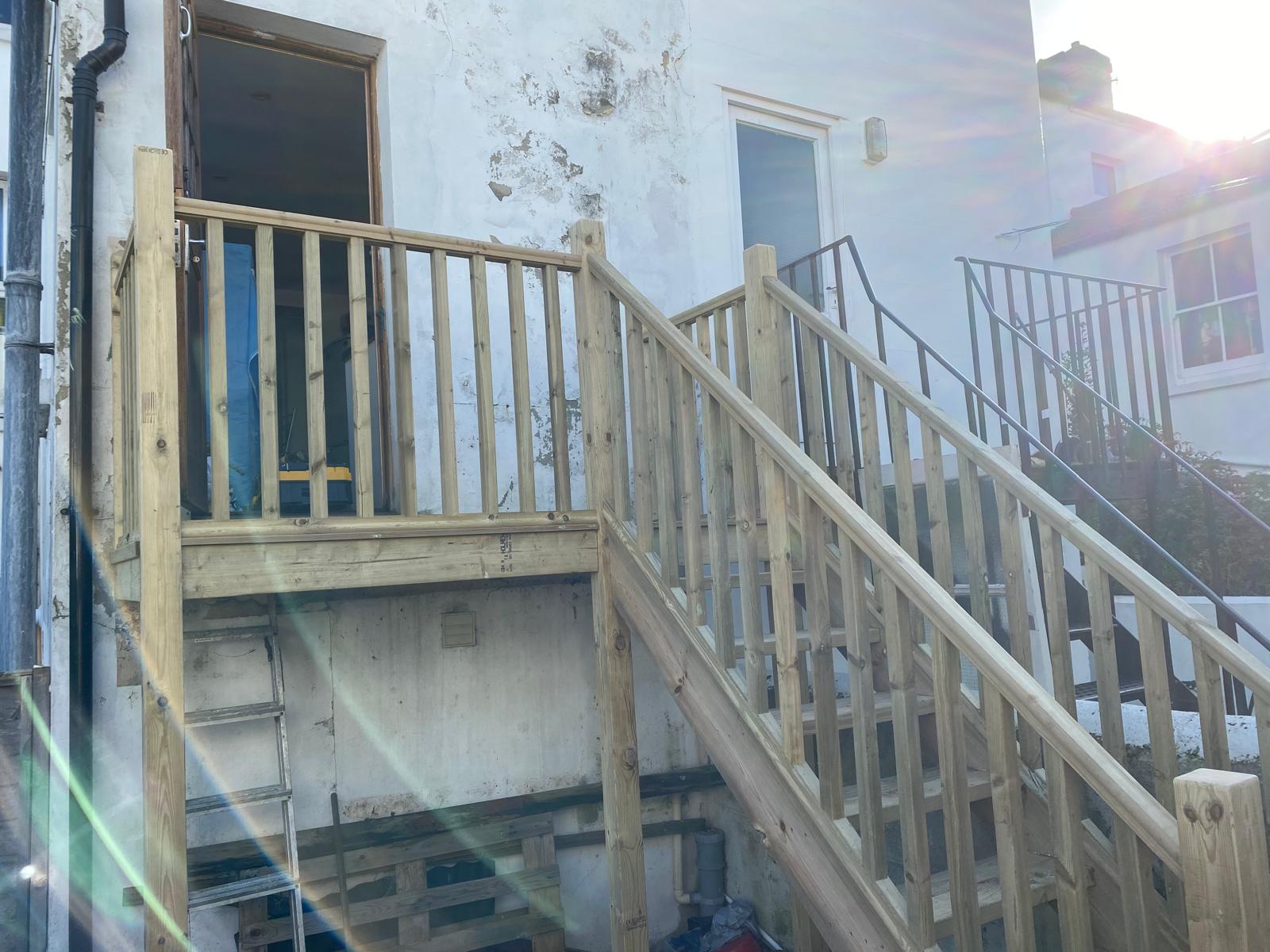 External Timber Staircase and Decking