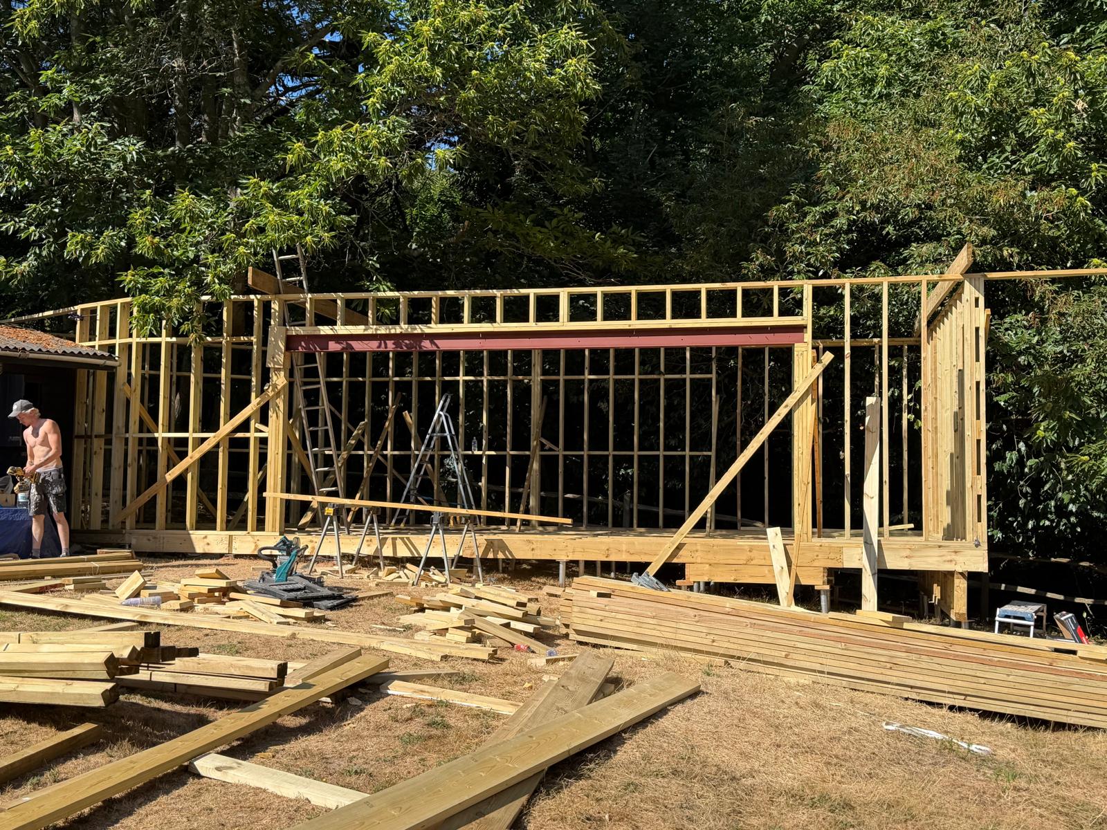 Timber Garden Building Build